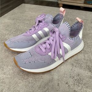 Adidas Women's “Purple Glow” PrimeKnit Sneakers, Us Size 9 NEW